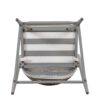 Outdoor Bar Height Metal Frame Counter Stools With Scallop Shaped Backrest & Water Resistant Cushions (Set of 2) - Matte Gray - Image 12
