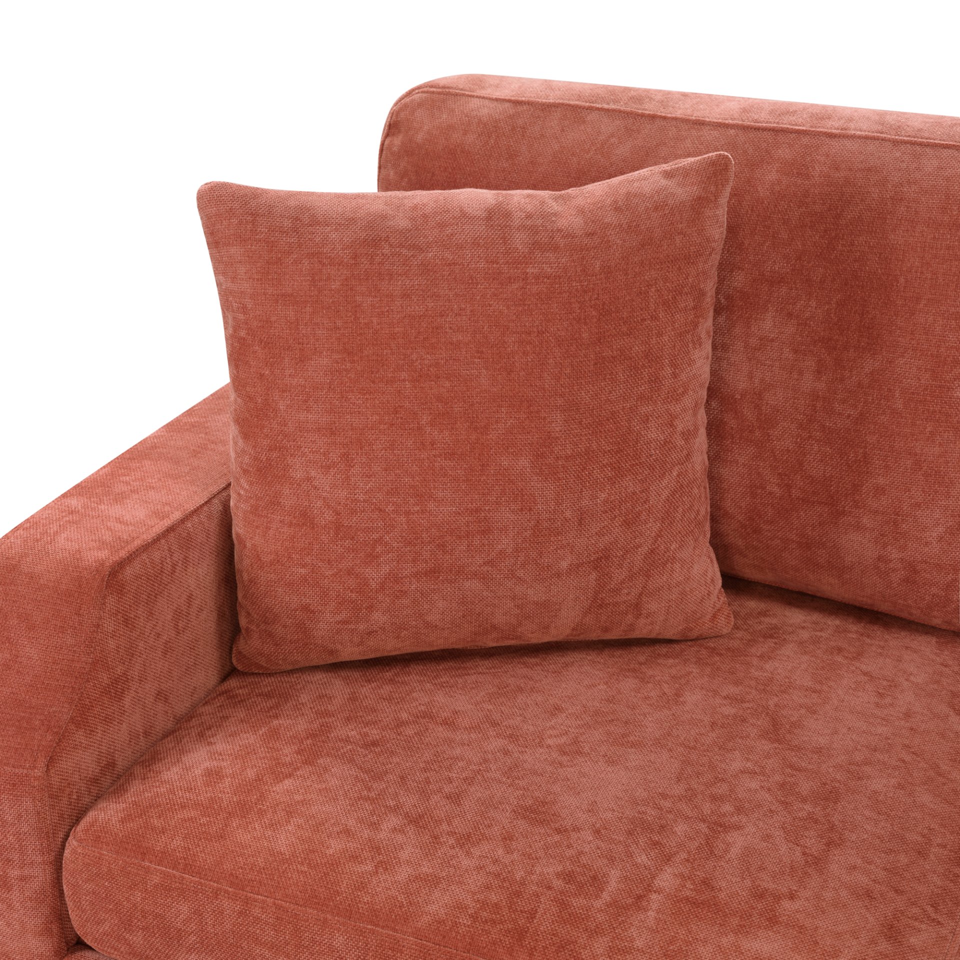 Upholstered L Shaped Sectional Sofa Bed With Sleeper And Hidden Storage - Orange - Image 14