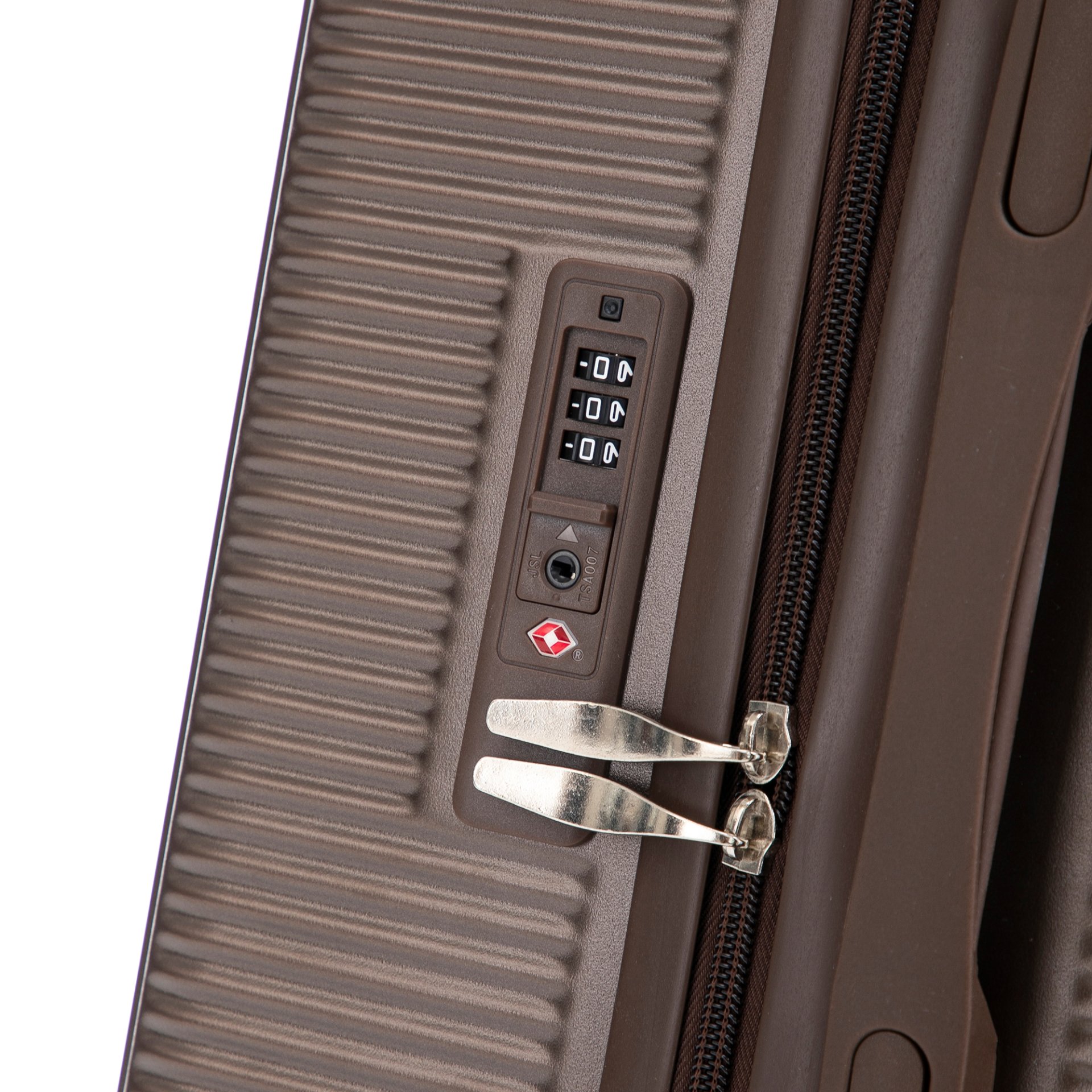 20" / 24" / 28" 3 Pieces / Set Spinner Wheel Luggage, Carry On Suitcase, Matching Color, TSA Combination Lock - Brown - Image 15