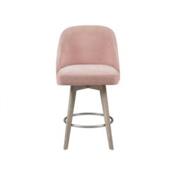 Pearce - Counter Stool With Swivel Seat - Pink