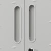 Metal Wall Mounted Tool Storage Cabinet With Locking Door, 1 Shelf, Metal - White - Image 17