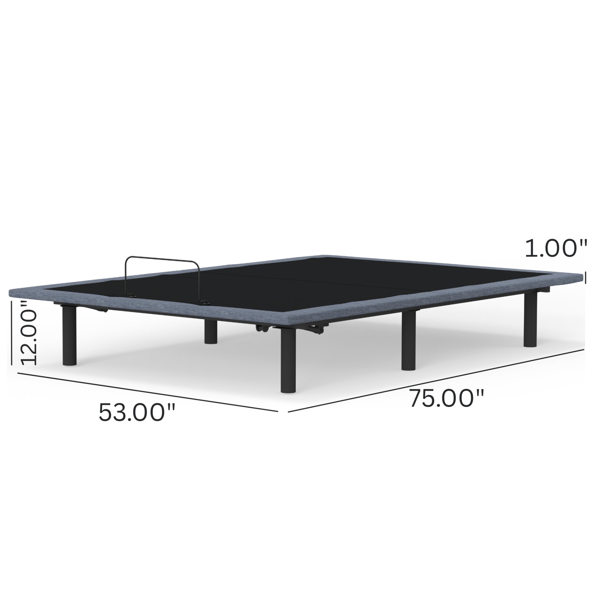 Btx5 - Full Adjustable Bed Base With Head And Foot Position Adjustment - Black / Gray - Image 7