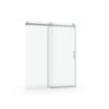 Frameless Soft Closing Shower Door, 1 / 4" (6Mm) Tempered Glass Single Sliding With Explosion Proof Coating - Brushed Nickel - Image 10