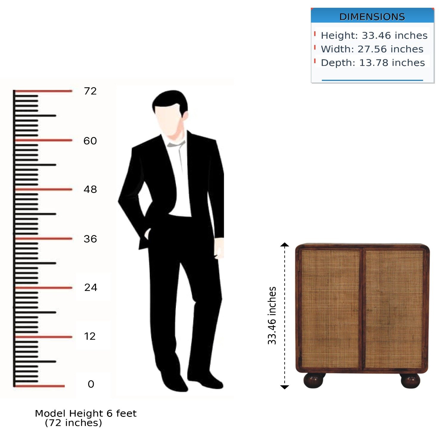 Larissa - 2 Door Cabinet - Brown - Image 12