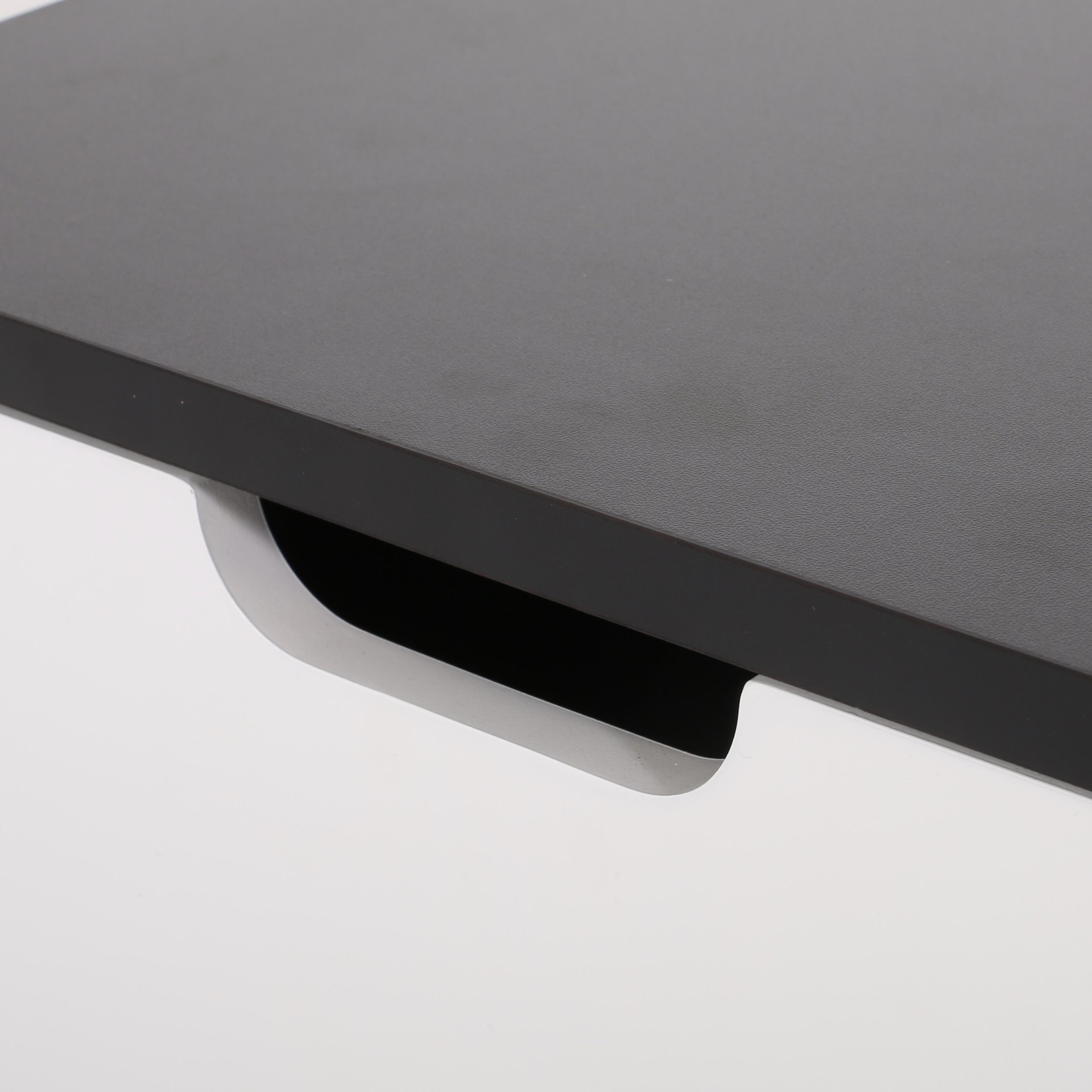 2 Toned Particle Board End Table - Black White - Image 13