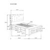 Messa - 5 Piece Queen Bedroom Set With Storage And LED - Natural / White - Image 2