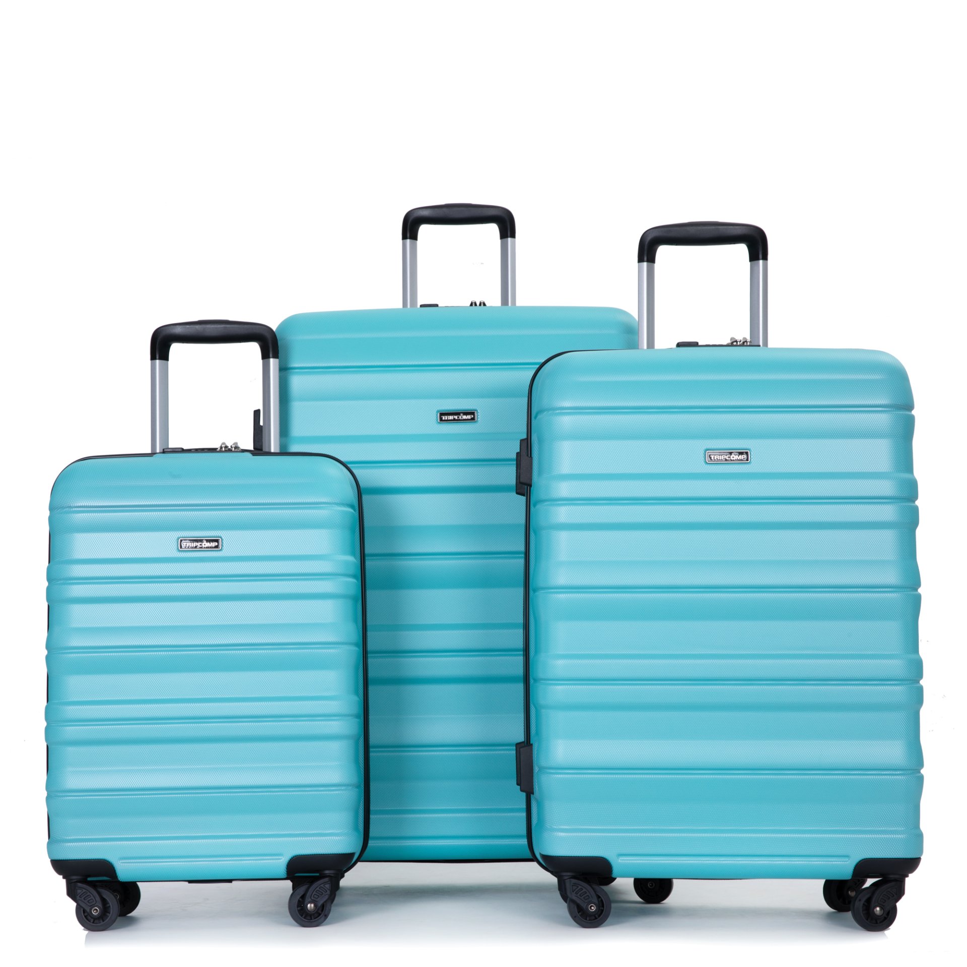 Expandable 3 Piece Luggage Sets Pc Lightweight & Durable Suitcase With Two Hooks, Spinner Wheels, Tsa Lock, (21/25/29) - Aqua Blue - Image 14