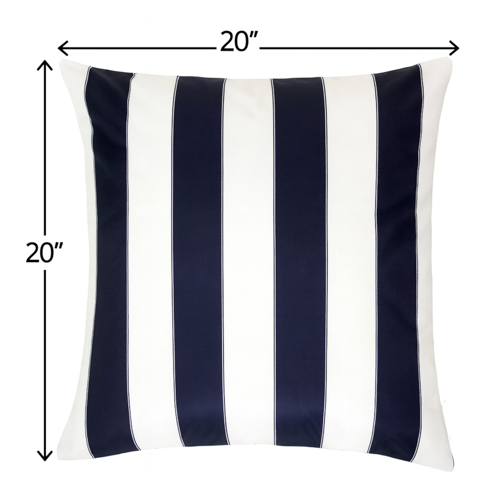 Horizon Stripe Pillow Indoor Outdoor Use - Navy - Image 3