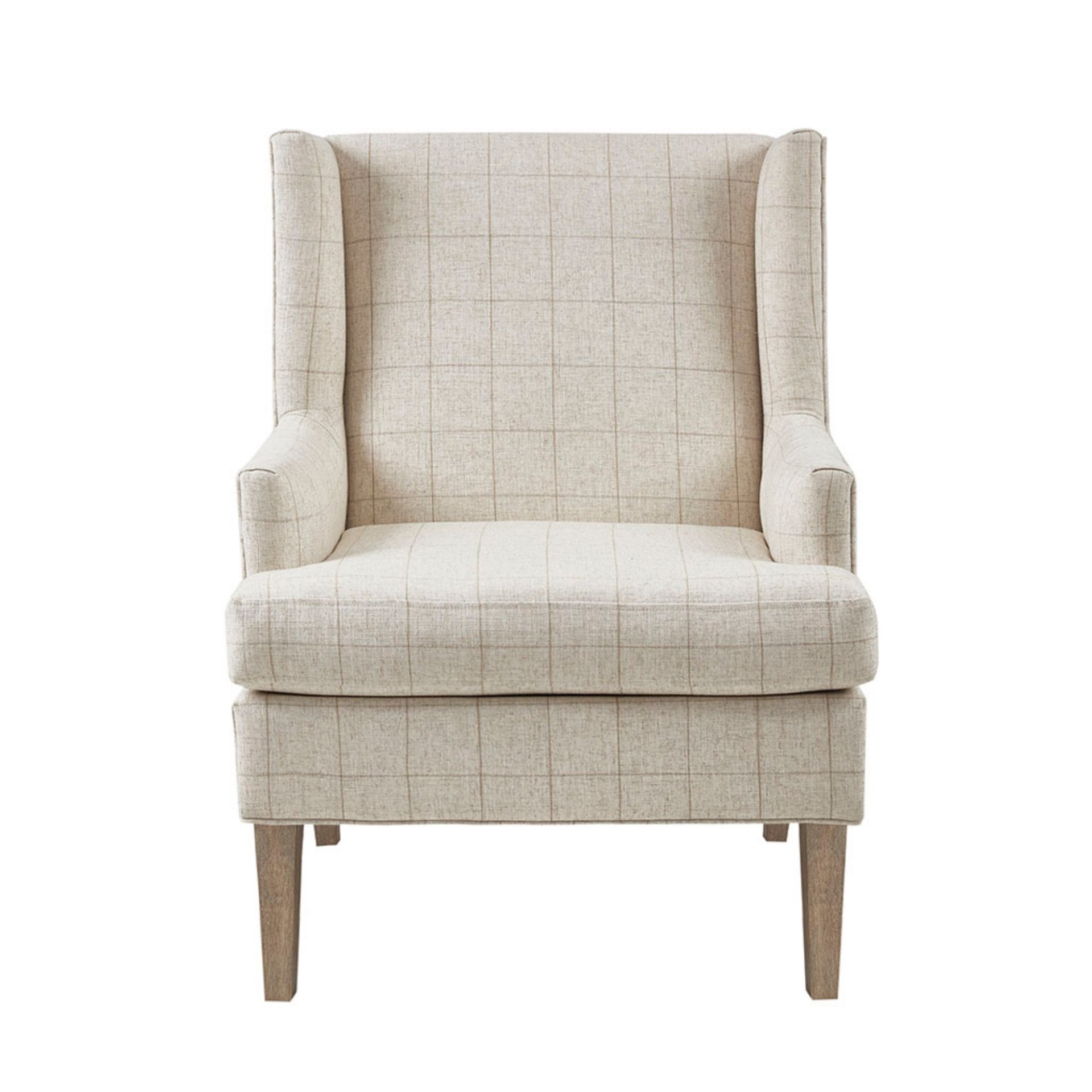 Farmhouse Style Accent Chair - Beige - Image 4