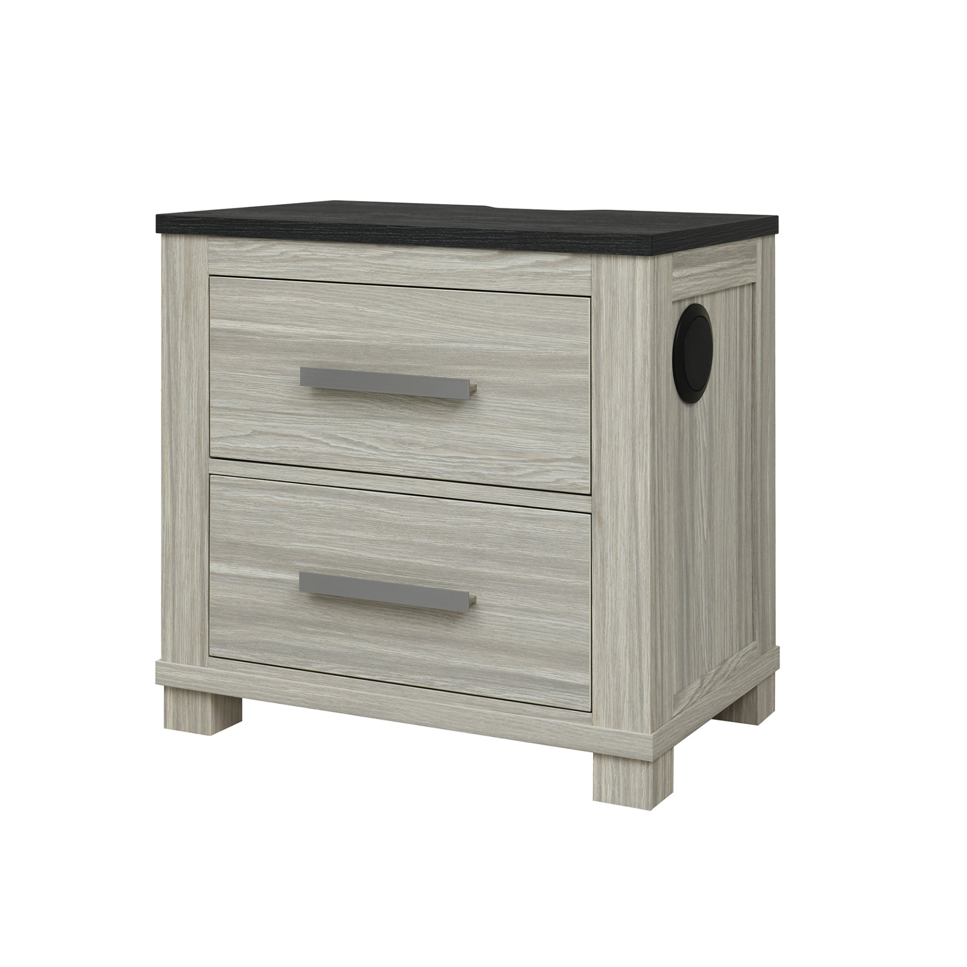 Augusta - Nightstand With Top, 2 Drawers, Block Feet - Beige Brown - Image 5