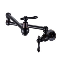 Design Pot Filler Faucet Wall Mount Kitchen Sink Faucet Folding Stretchable - Oil-Rubbed Bronze