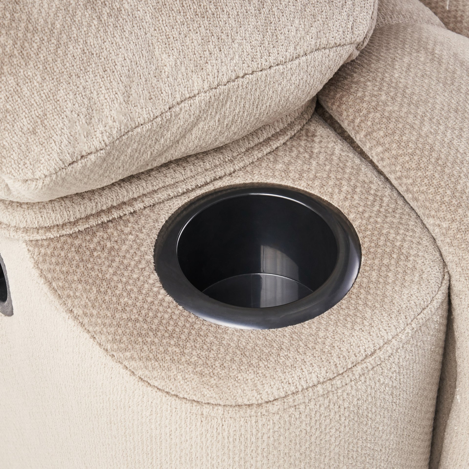 Luxurious Manual Recliner Chair, Skin-Friendly, Dual Cup Holders - Coffee - Image 19