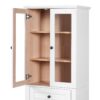 Bathroom Storage Cabinet, Adjustable Shelves & Drawer, Freestanding Linen Tower - White - Image 16