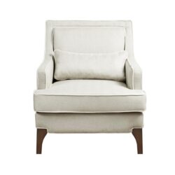 Refined - Arm Chair - Cream / Dark Brown