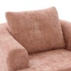 360° Swivel Accent Barrel Chair With Dual Layer Cushion, Round Seating For Living Room - Pink - Image 13