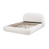 Archie Puffy Grounded - Queen Upholstered Platform Bed - Almond White - Image 7