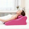 Ergonomic Spinal Posture Support Bed Pillow - Pink - Image 7