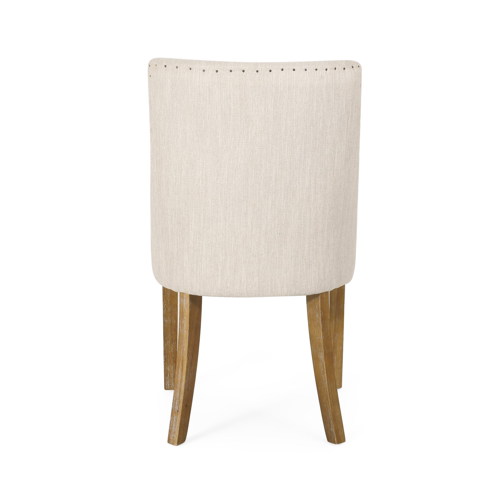 Classic Fabric Dining Chair - Beige - Image 11