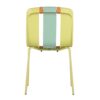 4 Piece Set Of Modern Striped Color Blocking Single Chairs Waterproof And Fade Resistant - Grain Yellow / Haze Green / Tropical Orange - Image 15