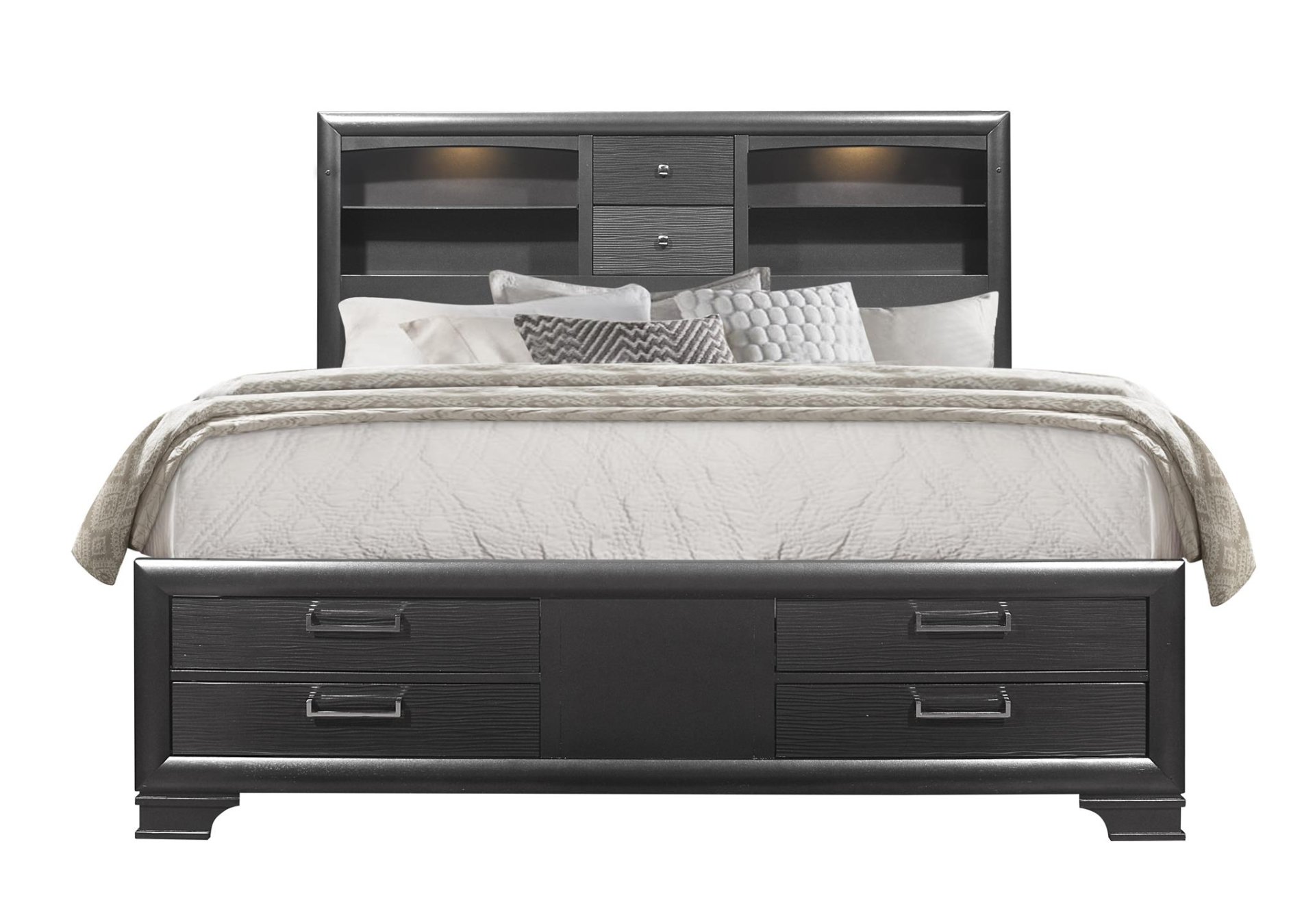 Civic - Queen Bed - Gray - Image 8