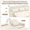 2 In 1, 3 Seater Sofa With Pull Out Bed And Reversible Recliner - Beige - Image 6