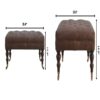 Buffalo - Leather Ottoman - Brown - Image 3