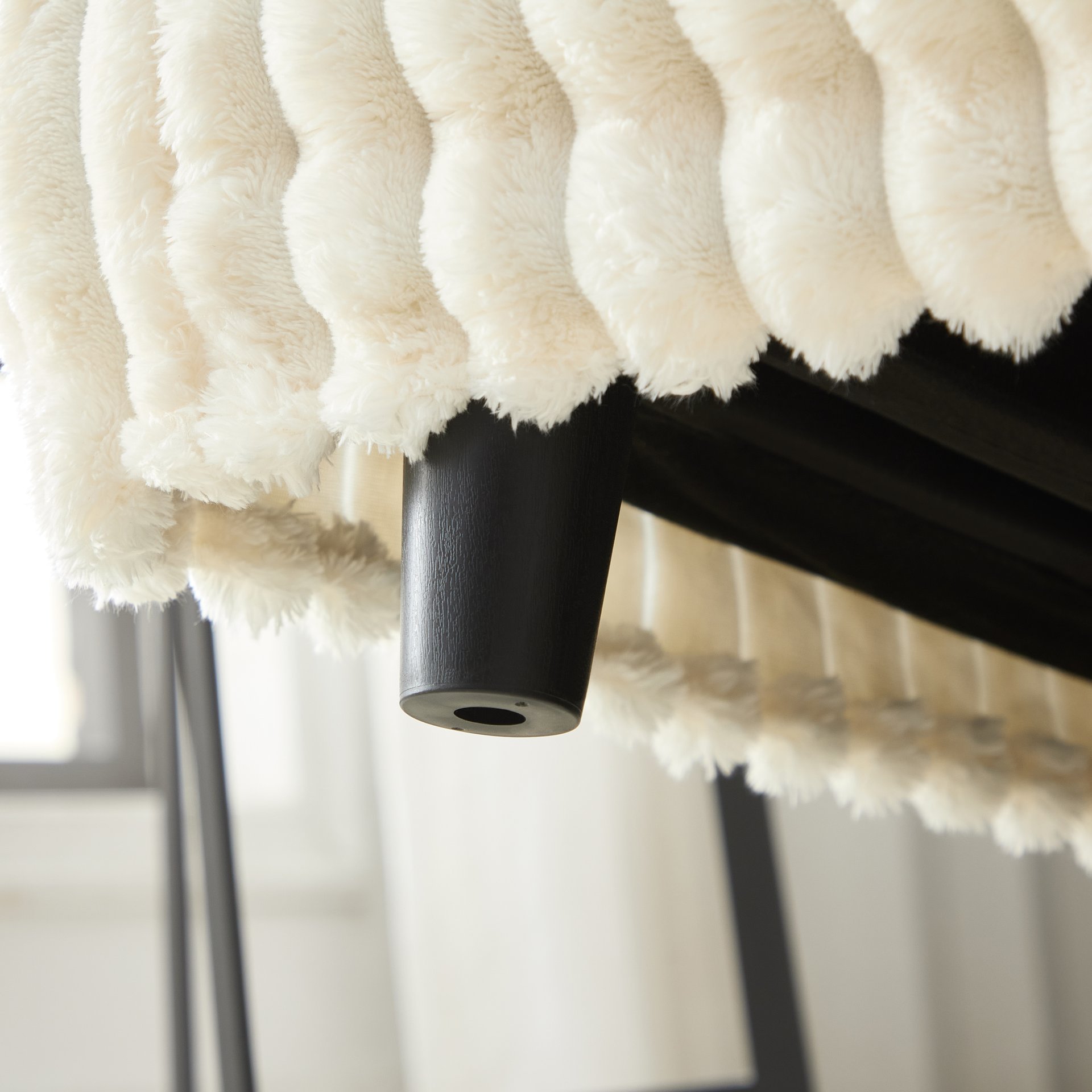 Plush Corduroy 4 Seat Sofa, Modern Comfy Upholstered Sofa Cloud Couch, Deep Seat Couches With Soft Pillows, Convertible Deep Seat Sofa Lounge Chair For Living Room Bedroom, Apartment, Office - Black / Gray - Image 16