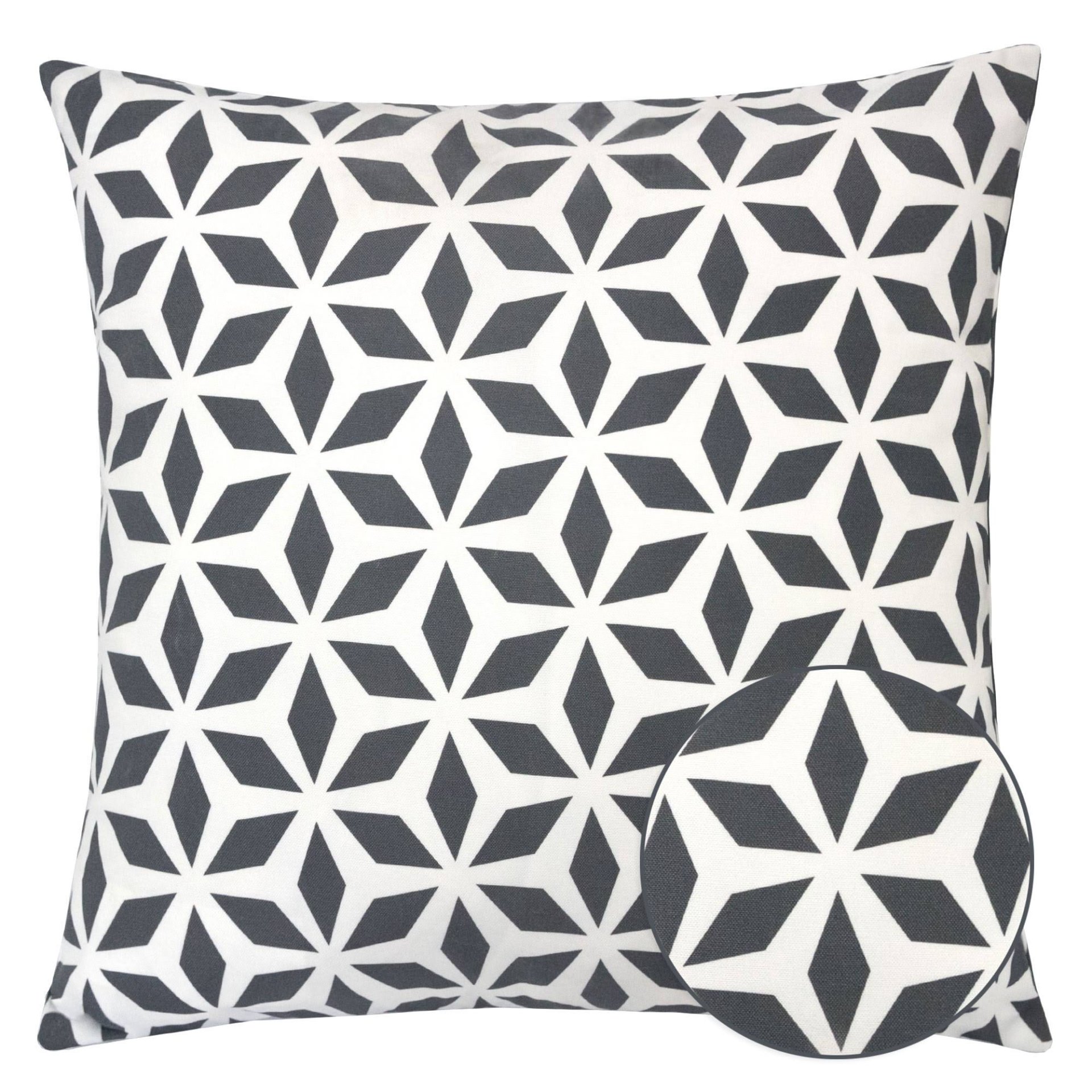 Crystal Burst - Outdoor & Indoor Pillow - Black - Image 4