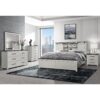 Avery - King Bedroom Set & Bookcase Headboard, Low Profile Bed, Spacious Drawers - Beige - Image 2