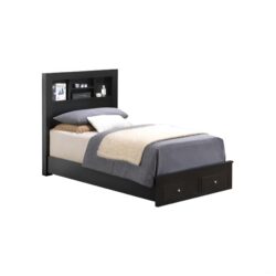 Twin Storage Bed - Black
