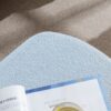 Storage Ottoman Bench For End Of Bed Gold Legs, Modern Gray Faux Fur Entryway Bench Upholstered Padded With Storage For Living Room Bedroom - Blue - Image 12