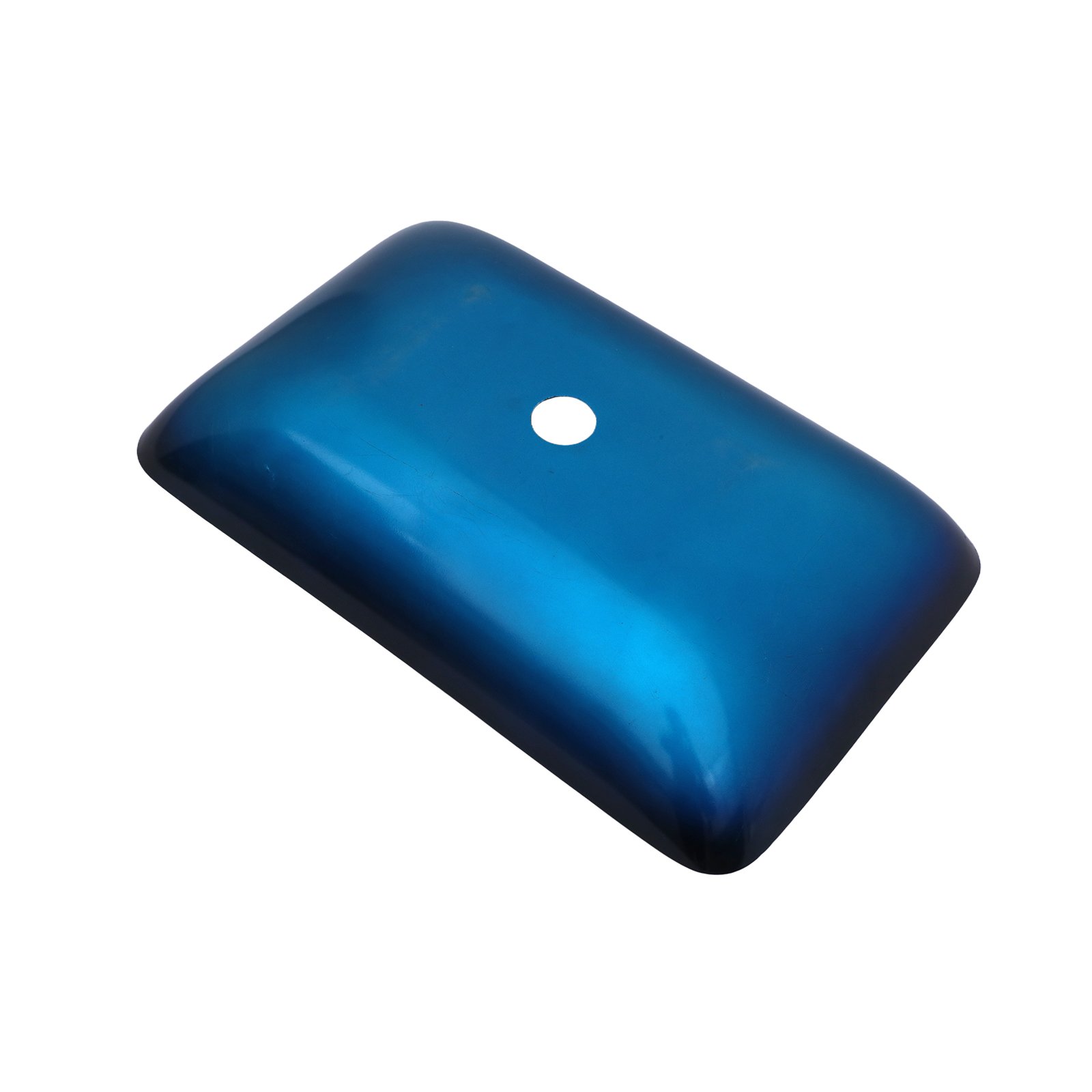 Gradient Vessel Sink Square Above Counter Bathroom Sink With Pop Up Drain - Blue - Image 9