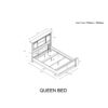 Avery - King Bedroom Set & Bookcase Headboard, Low Profile Bed, Spacious Drawers - Beige - Image 11
