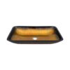 Gradient Vessel Sink Square Above Counter Bathroom Sink With Pop Up Drain - Gold - Image 10