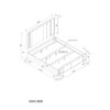 Beverly - 5 Piece King Bedroom Set With Cooler, Fluted Detailing, Partial, Low Profile Design, Spacious Drawers, LED Lights - Black White - Image 3