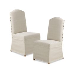 Dining Chair With Skirts (Set of 2) - Beige