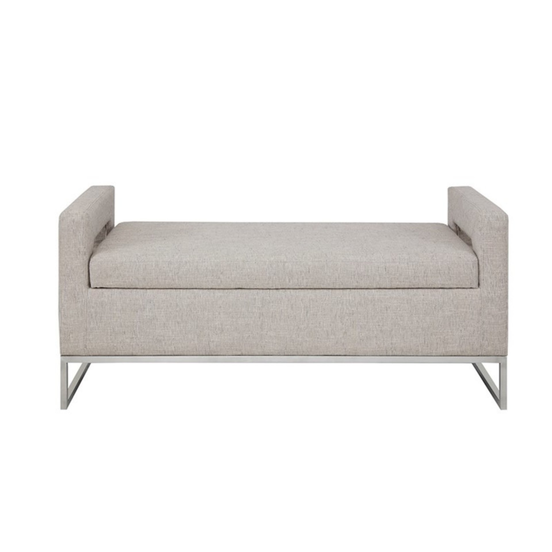 Crawford - Soft Close Storage Bench With Open Sides - Gray - Image 7