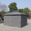 13 0 Ft Outdoor Patio Gazebo Canopy Tent With Ventilated Double Roof And Side Wall (Detachable Curtain Included On All Sides) Suitable For Lawn Garden Backyard And Deck - Gray - Image 10