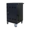 32 Bit Device Charging Trolley For Tablets And Laptops With Cable Management, Removable Doors - Matte Black - Image 11