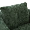 360° Swivel Accent Barrel Chair With Dual Layer Cushion, Round Seating For Living Room - Green - Image 14
