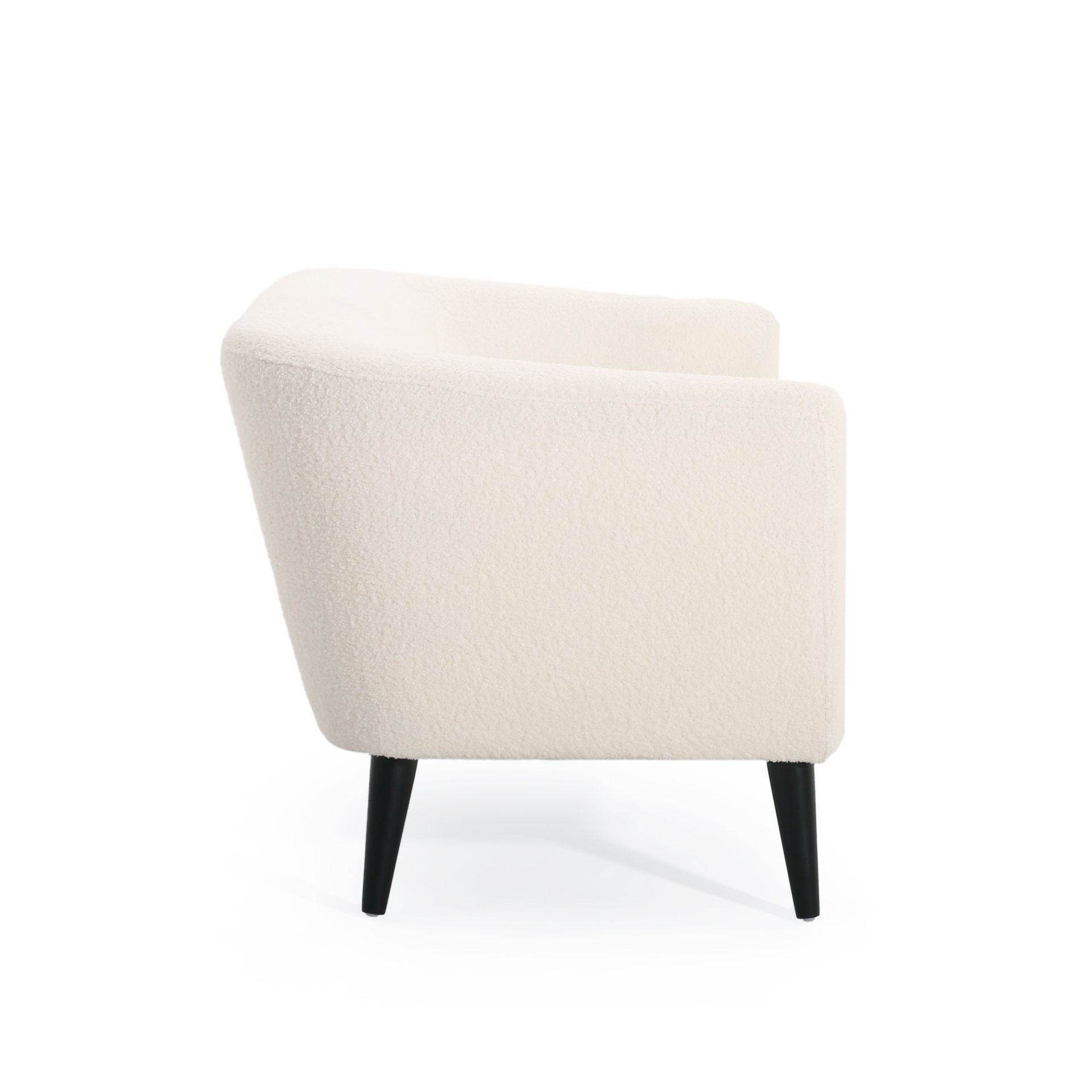 Modern Design Style Loveseat - White - Image 5