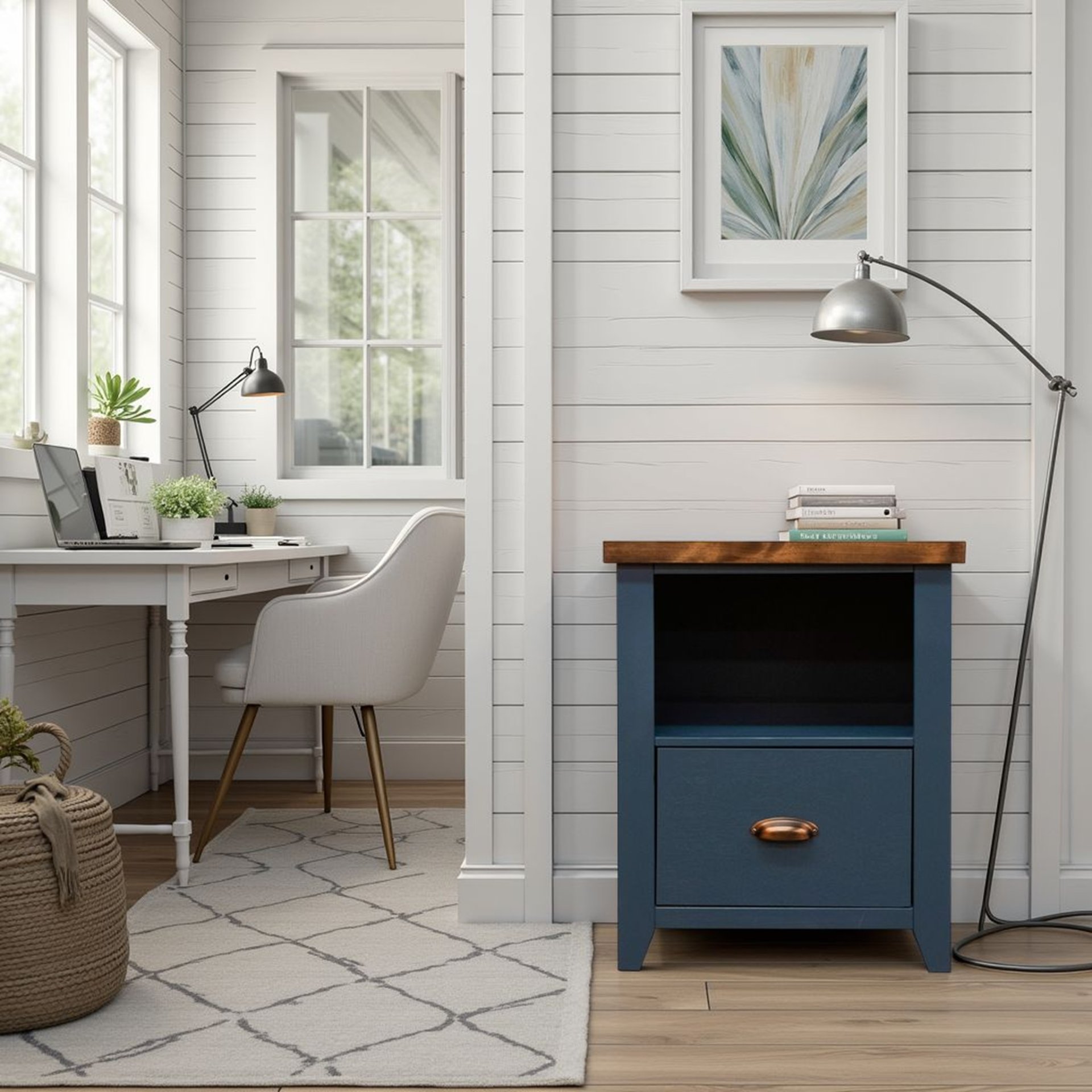 Nantucket - Drawer File - Blue Denim, Whiskey - Image 5