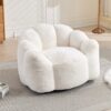 Lotus Compression Sofa Bean Bag With Pull Ring - White - Image 2