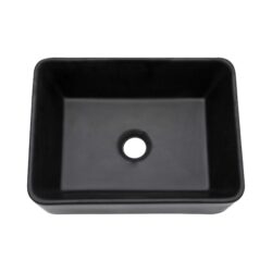 Rectangular Vessel Bathroom Sink - Matte Black