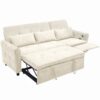 2 In 1, 3 Seater Sofa With Pull Out Bed And Reversible Recliner - Beige - Image 21
