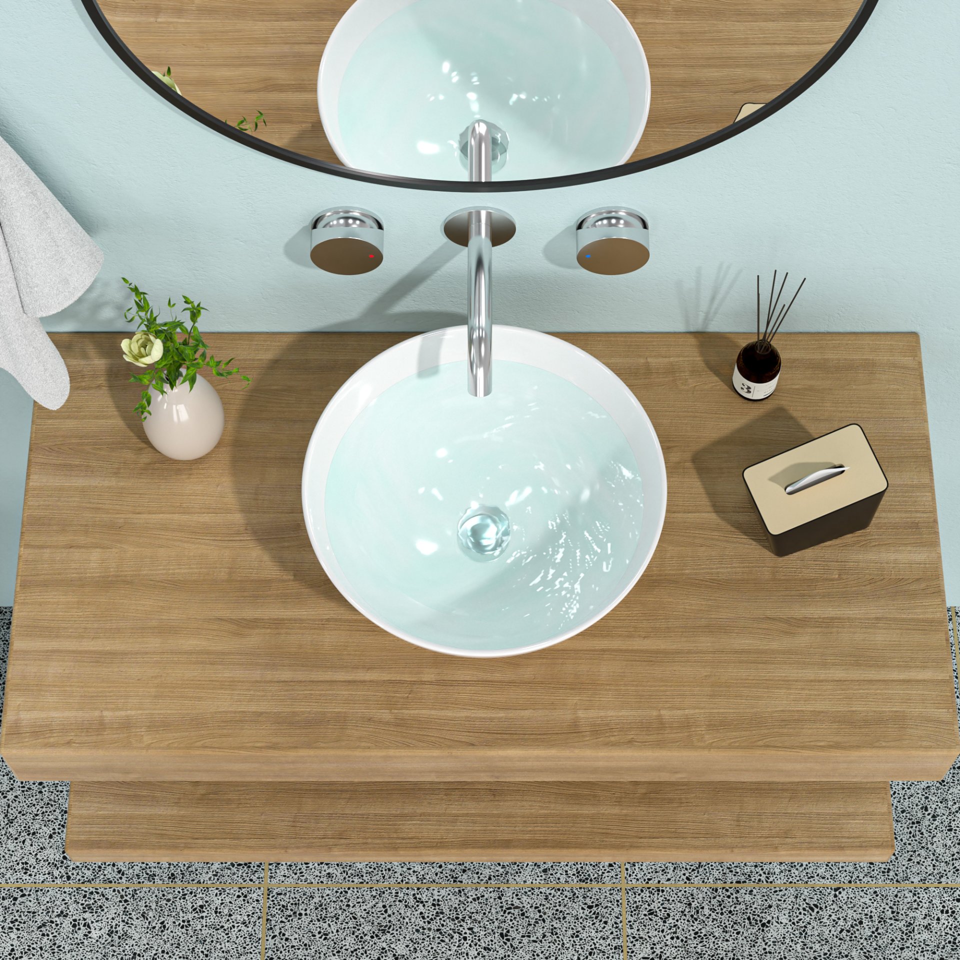 16" X 16" Vessel Bathroom Sink With Easy Installation - White - Image 4