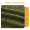 4 Seater Sofa With Chenille Fabric, 30D, 60 Hardness Full Sponge, 4 Pillow For Living Room, Home Furniture Sleeper Sectional Sofa For Apartment - Green - Image 16