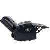 360° Swivel And Rocking Home Theater Recliner Manual Recliner Chair With A Led Light Strip For Living Room - Black - Image 17