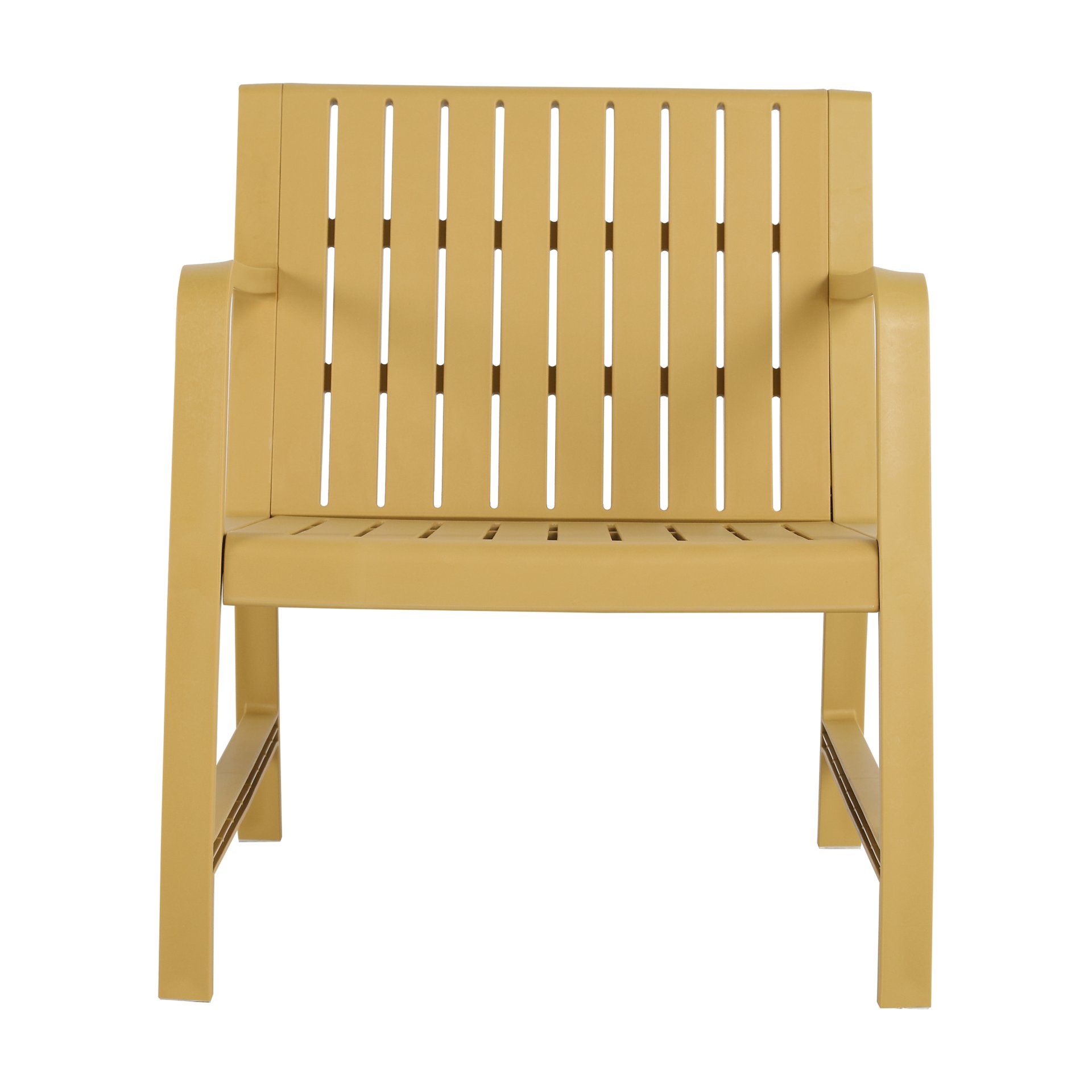 2 Piece Indoor / Outdoor Furniture Set (One Chair And 1 Coffee Table), UV Resistant, Waterproof And Durable - Brick Yellow - Image 11