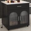 Expandable Kitchen Island With Dining Table - Black - Image 9